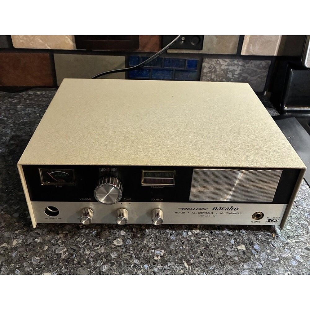 Vintage Realistic Navaho TRC-30A CB Radio Base Station Transceiver As Is No Cord